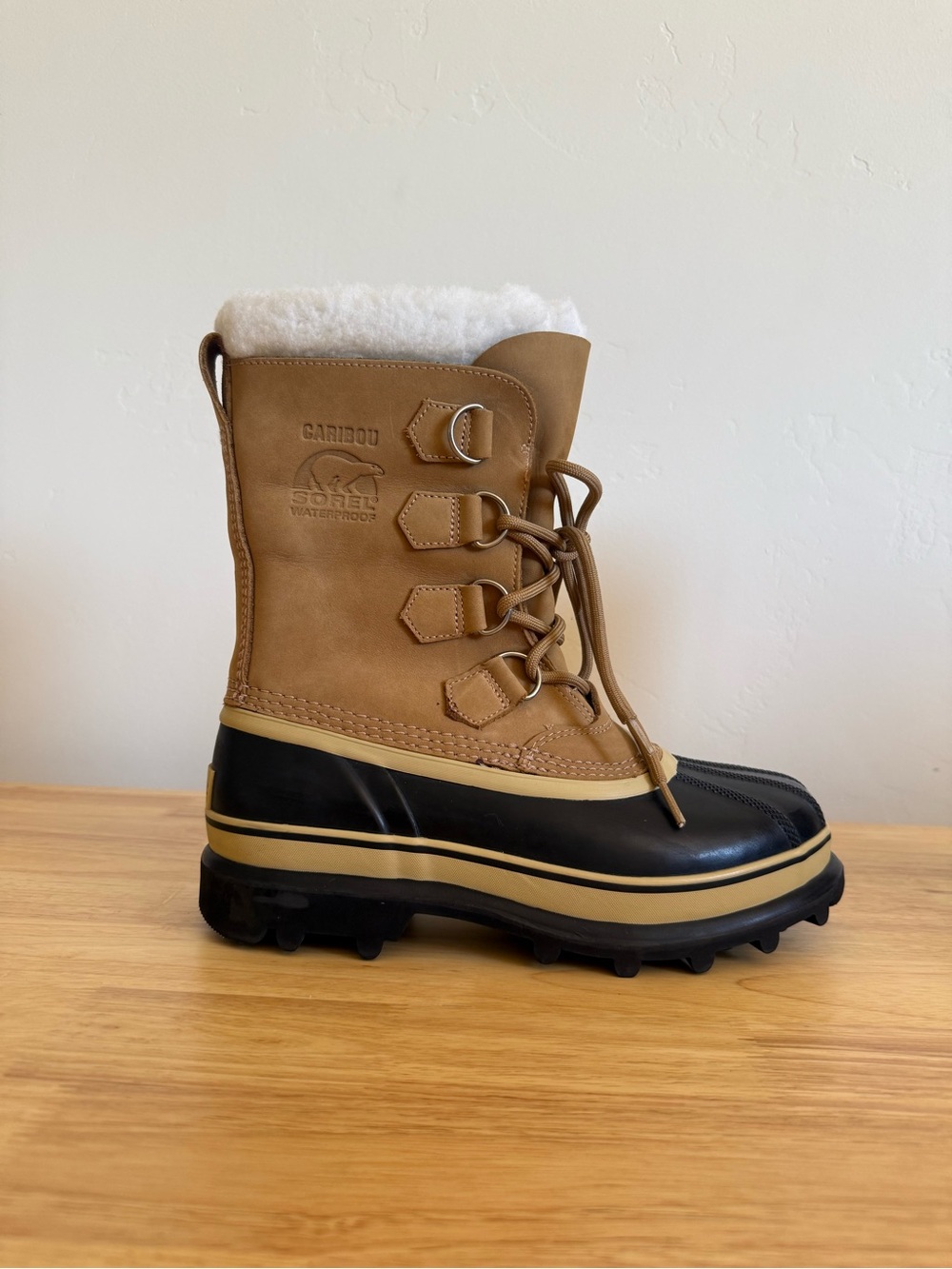Sorel Caribou Waterproof Winter Snow Boots Camel Tan Women’s Size 7 - Picture 4 of 10